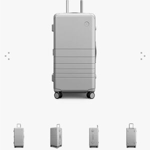Monos LARGE hybrid trunk | Sleek Silver Luggage